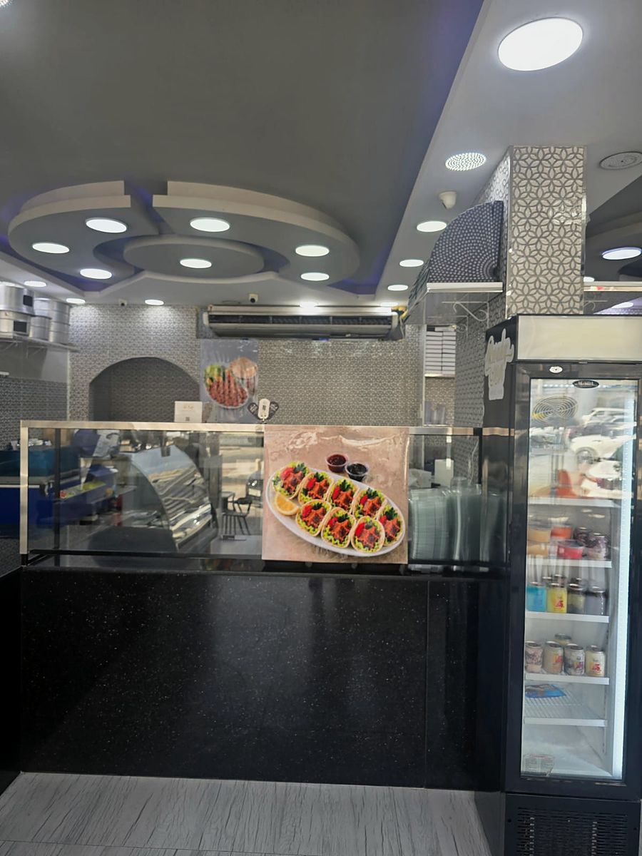 The counter and display at the Al Qusais branch
